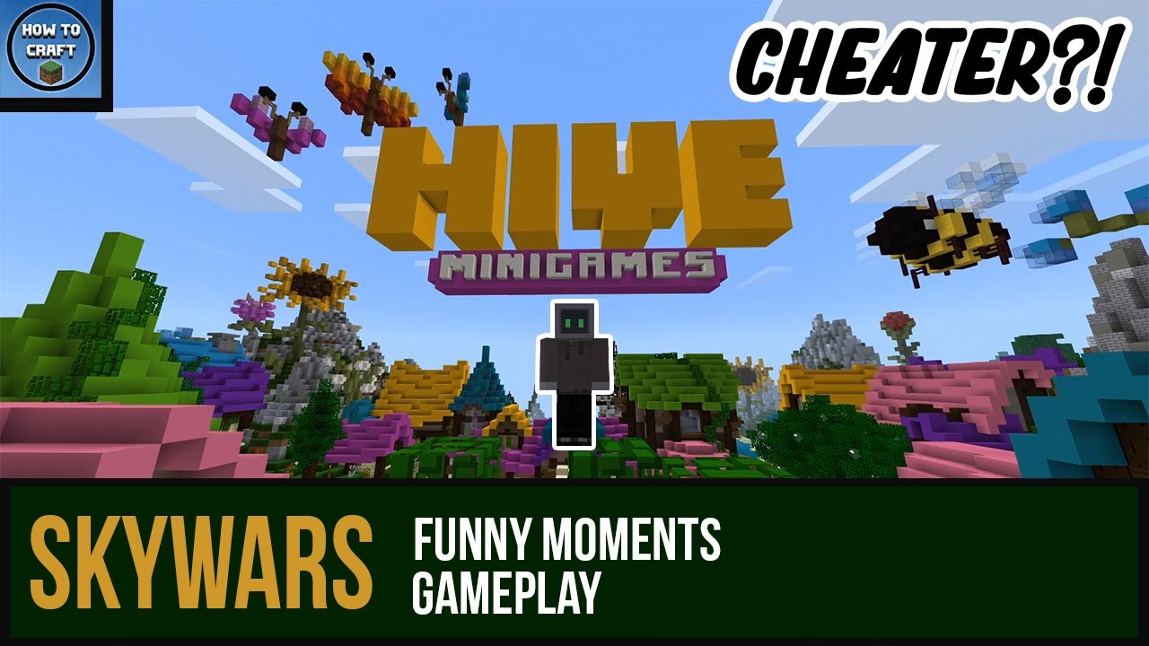 Funny SKYWARS Gameplay | Minecraft Skywars (BEDROCK) - YouTube
