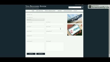 Java, JSP And MySQL Project On Visa Processing System