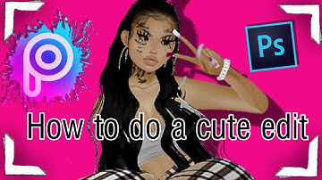 IMVU- How to do a cute edit on picsart (watch me edit) 🦋 Pt. 1