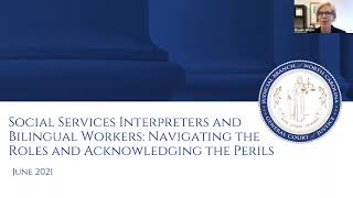 DSS Video Virtual Interpreter and Bilingual Webinar Series for County Department of Social Services
