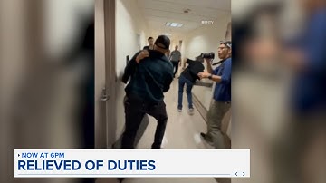 ICE agent relieved of duties after confrontation at federal building caught on video