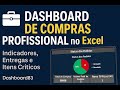 Dashboard de Compras no Excel Profissional