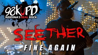Seether Performing Fine Again Live At 98KUPD