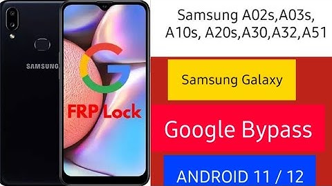 Samsung A10S/A03S/A02S/Google Account Unlock 2023 | All Samsung Frp Bypass Android 11/12