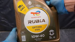 Total Rubia Optima 3100 10W40 Jak wygląda oryginalny olej silnikowy?