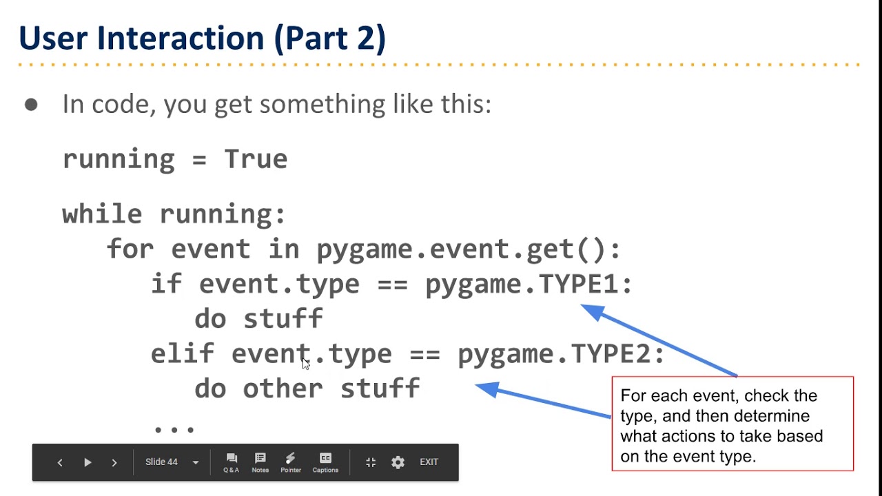 User Input & The Game Loop