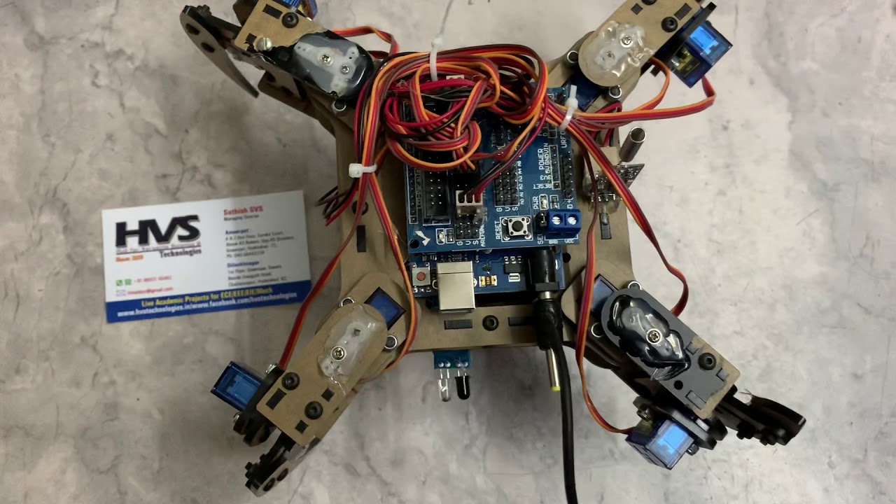 Quadruped spider robot using arduino - YouTube