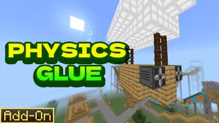 The Create Mod In Minecraft Bedrock Edition | Physics Glue Addon Showcase...
