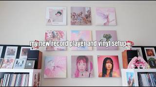 let's talk about my new record player setup 🎀🩷
