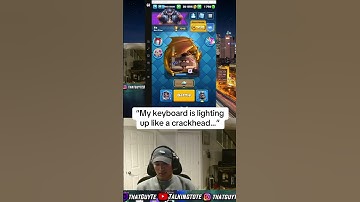 “My keyboard is lighting up like a crackhead…” #streamer #clashroyale #clip #stream