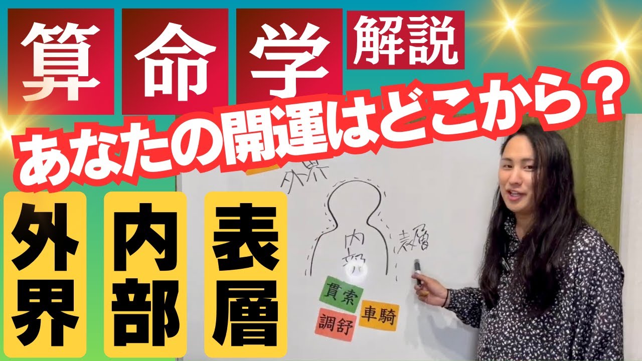 【算命学占い】あなたは何タイプ？ 新三分法『外界 内部 表層』を解説！【Let's開運行動】