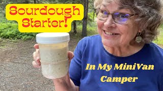 Making Sourdough Starter - in the Minivan Camper