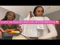 MUKBANG WITH BESTIE🥳 .. she tried to steal my cake 😒