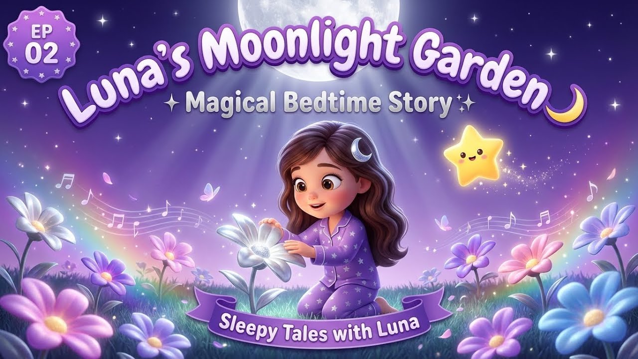 Luna's Moonlight Garden 🌙 | Magical Bedtime Story for Kids | Sleepy Tales EP 02