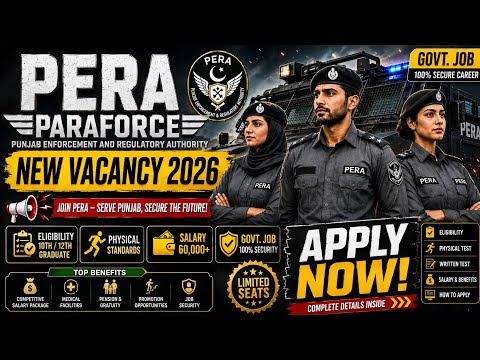 PERA Force New Jobs 2026 | Sergeant Vacancy | | Eligibility, Physical Test, Salary & Apply Online by Earn with zubii🫀