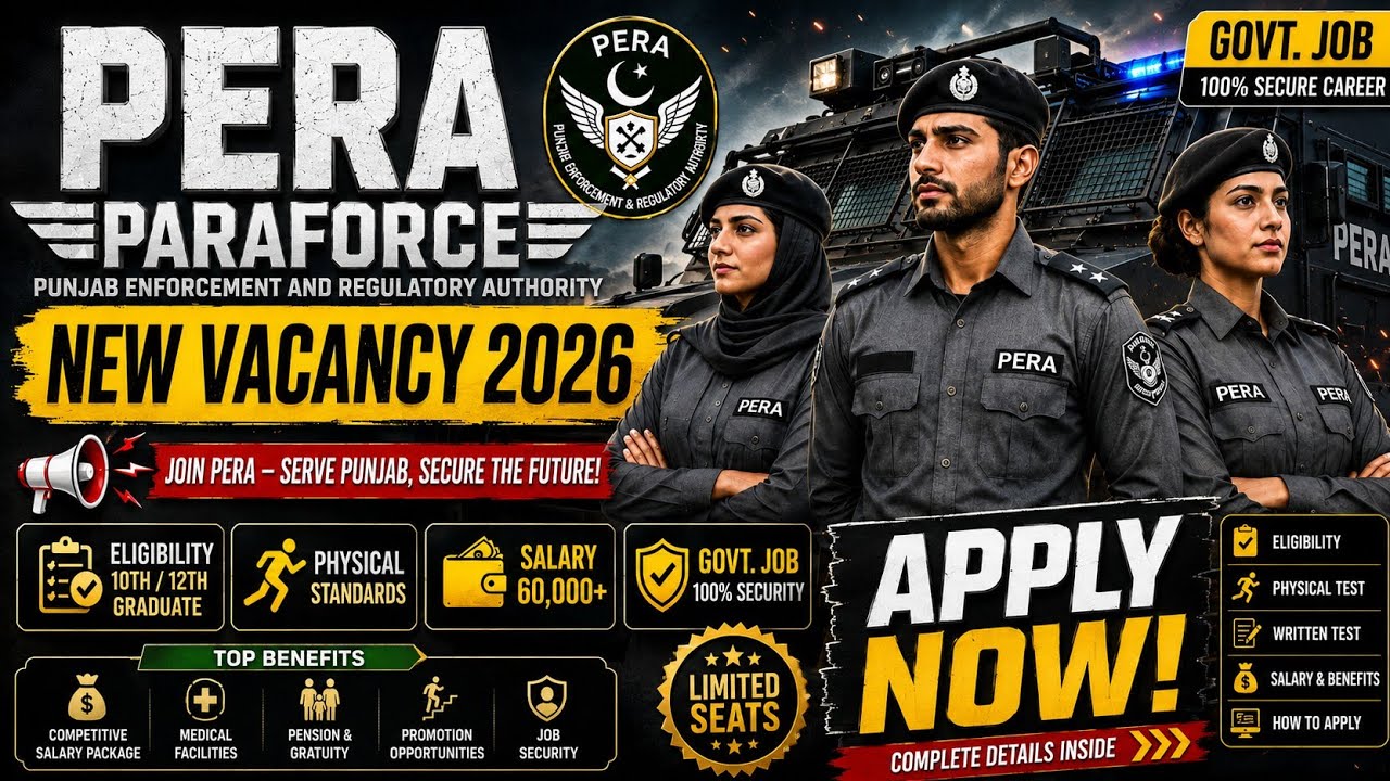 PERA Force New Jobs 2026 | Sergeant Vacancy | | Eligibility, Physical Test, Salary & Apply Online by Earn with zubii🫀