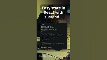 Zustand: Lightweight React state management. Simple. Efficient. Powerful. #Zustand #React