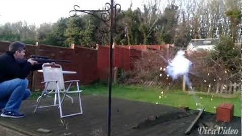 Exploding air rifle target