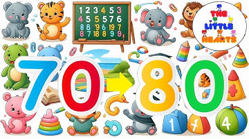 Learn ABC, Numbers | Number song 70-80 for children | Counting numbers