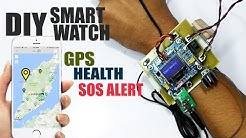 DIY Smart Health Tracker Watch with GPS & Emergency Alert