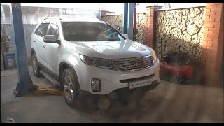 Замена переднего правого наружного ШРУС на Kia Sorento 2,4  Киа Соренто 2013 года 4WD  1часть