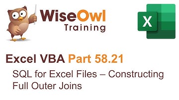 Excel VBA Introduction Part 58.21 - SQL for Excel Files - Constructing Full Outer Joins