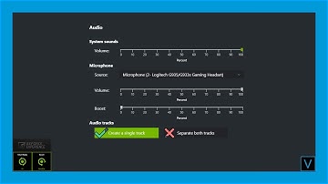 How to fix a corrupted audio track when using the separate both tracks, geforce experience.