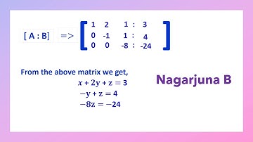 Problem Based on  Gauss Elimination Method to Solve The System of Linear Equations 2nd GTK & RTW