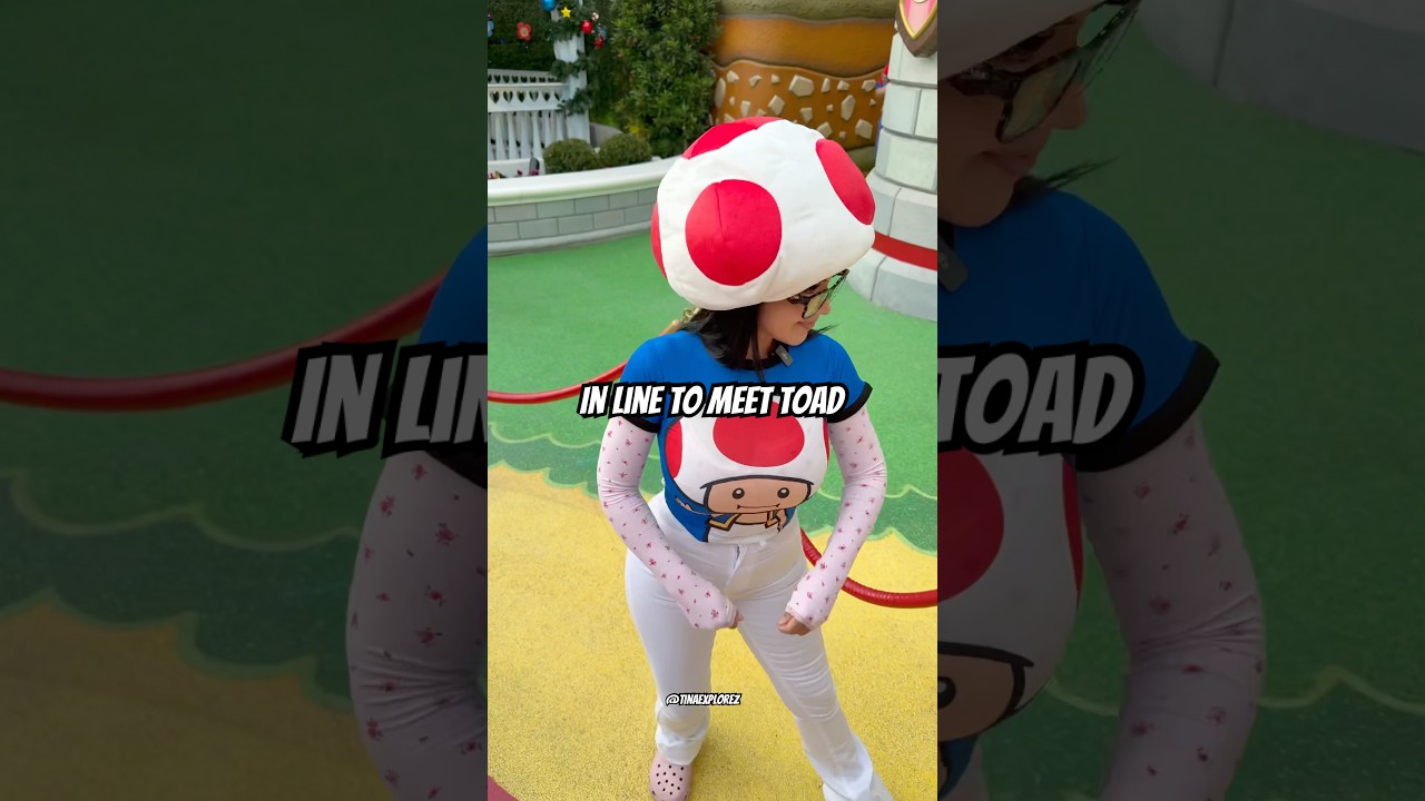 Was so excited to meet Toad! #fyp #viral #toad #universalstudioshollywood #foryou #bowser