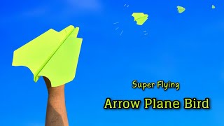 super flying bird plane, how to make paper new bird plane, paper boomerang