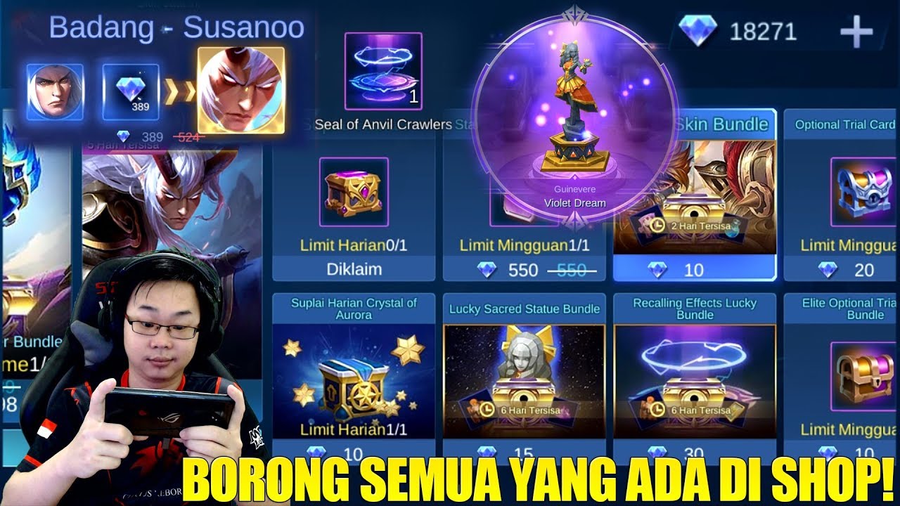 BORONG SEMUA YANG ADA DI SHOP! BAKAR DIAMOND DI ADVANCE ...