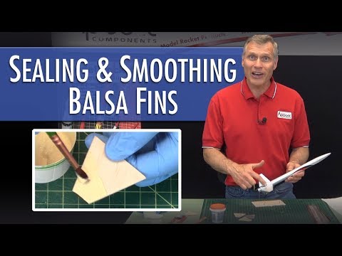 Sealing & Smoothing Balsa Fins