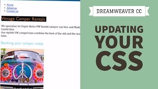 Updating Your CSS in Dreamweaver CC [18/34]