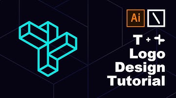 How to design a T logo with grid | Adobe Illustrator Tutorial