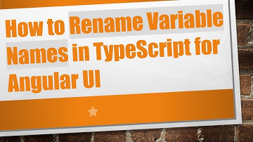 How to Rename Variable Names in TypeScript for Angular UI