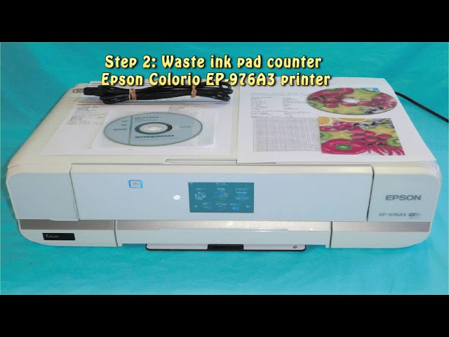 Reset Epson Colorio EP 976A3 Waste Ink Pad Counter - YouTube