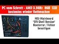 PC vom Schrott - AMD 3.5GHz 8GB SSD - kostenlos in 15min reparieren - EFI Shell Version - [4K]