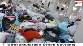 Giresundan Deprem Bölgesine Yardımeli