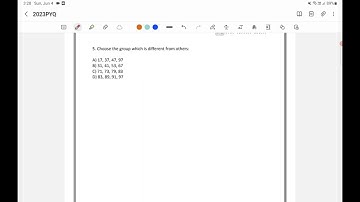 CSAT 2023 Answer Key - Choose the group which is different from others....