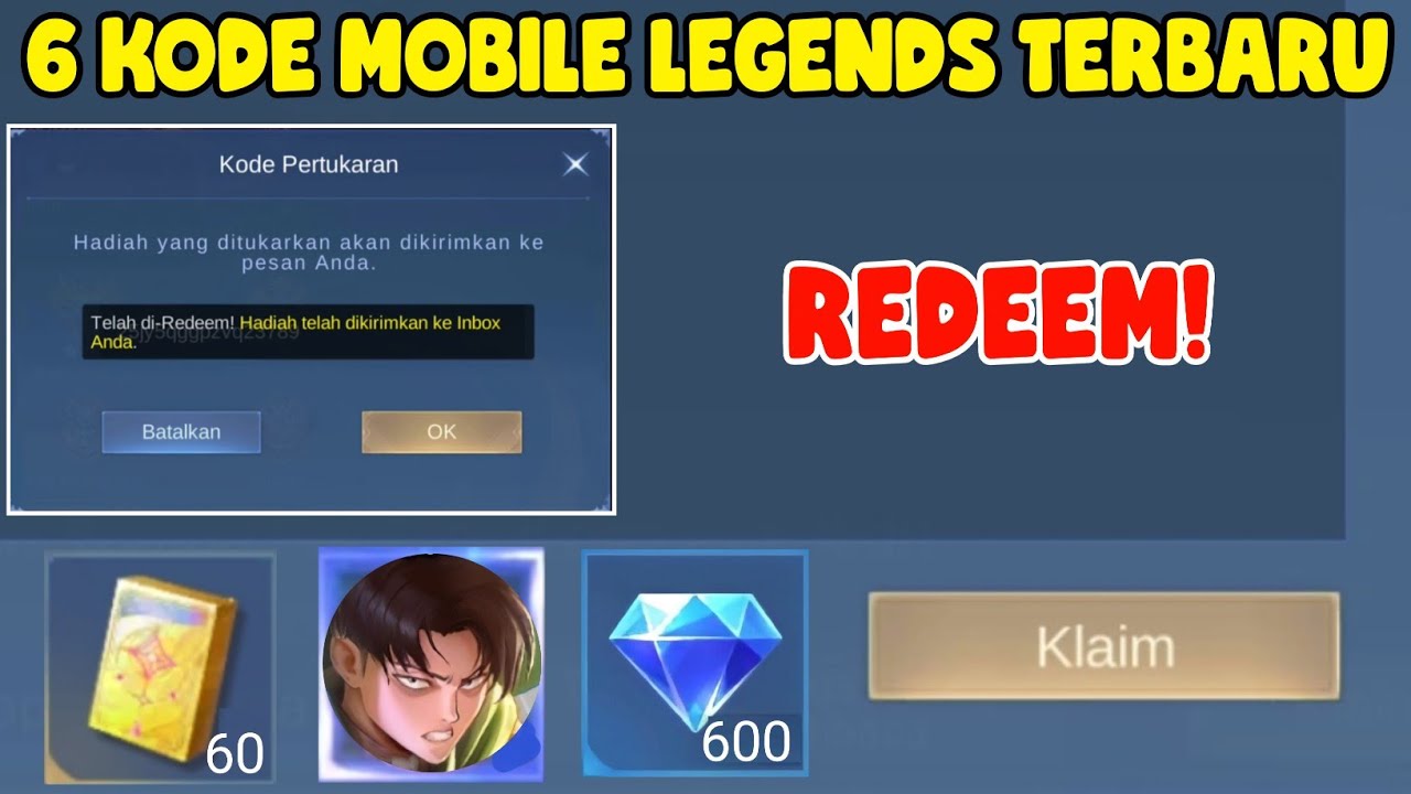6 KODE REDEEM MOBILE LEGENDS TERBARU | KODE REDEEM ML HARI INI DESEMBER ...