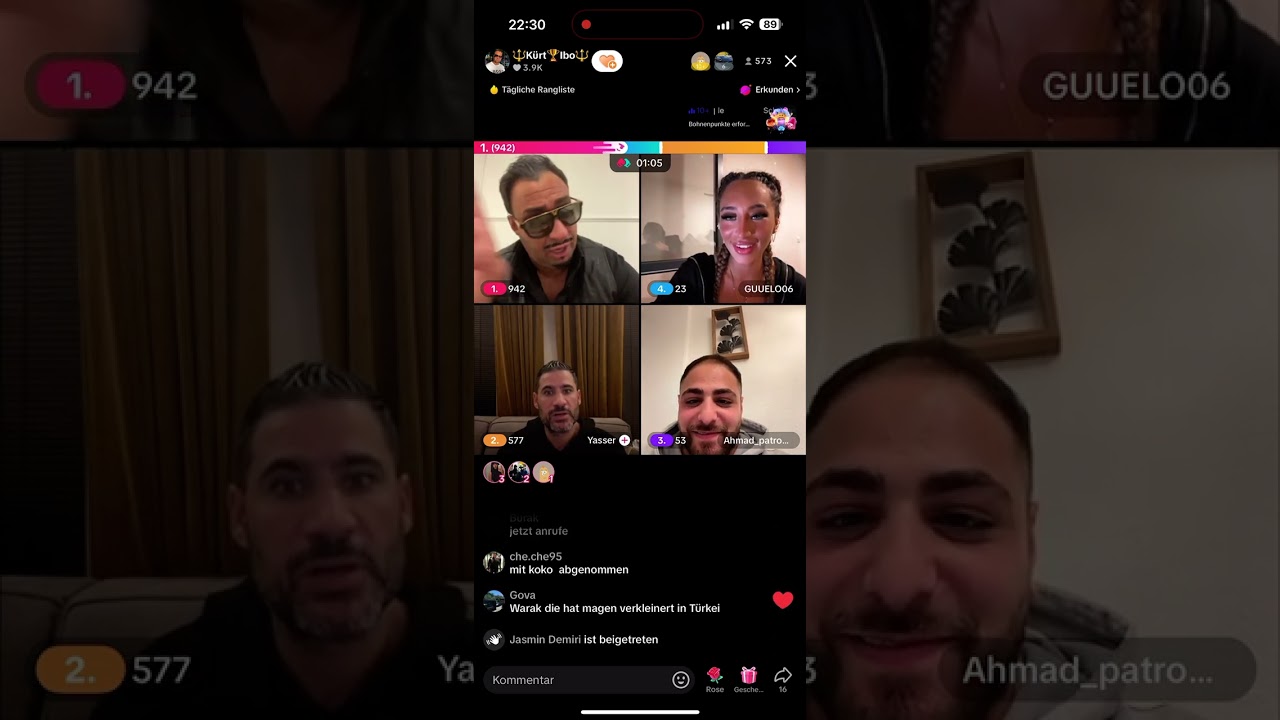 KÜRT IBO WAR LIVE MIT AHMAD PATRON & YASSER & ALI BUMAYE - IBO UND YASSER UND ALI SIND SAUER AHMAD 🎥