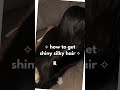 how to get shiny silky hair (babe the heat damage is fighting back 😭) ✨☁️ #haircare #subscribe