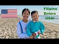Province girl enters usa  for the first time green card 1st entry usa