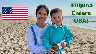 Province Girl Enters USA 🇺🇸 for The First Time! (Green Card 1st Entry USA)