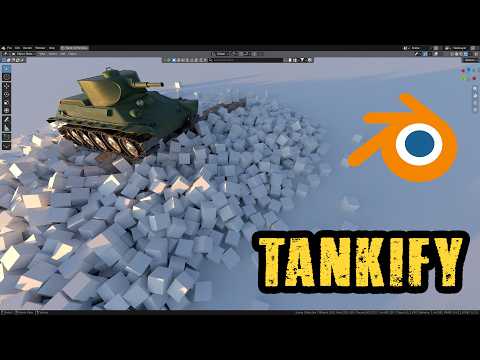 Physics Simulations with Tanks - Tankify addon for Blender