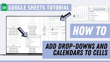 How to create a drop-down in Google Sheets - How to add Calendar to a cell in Google Sheets