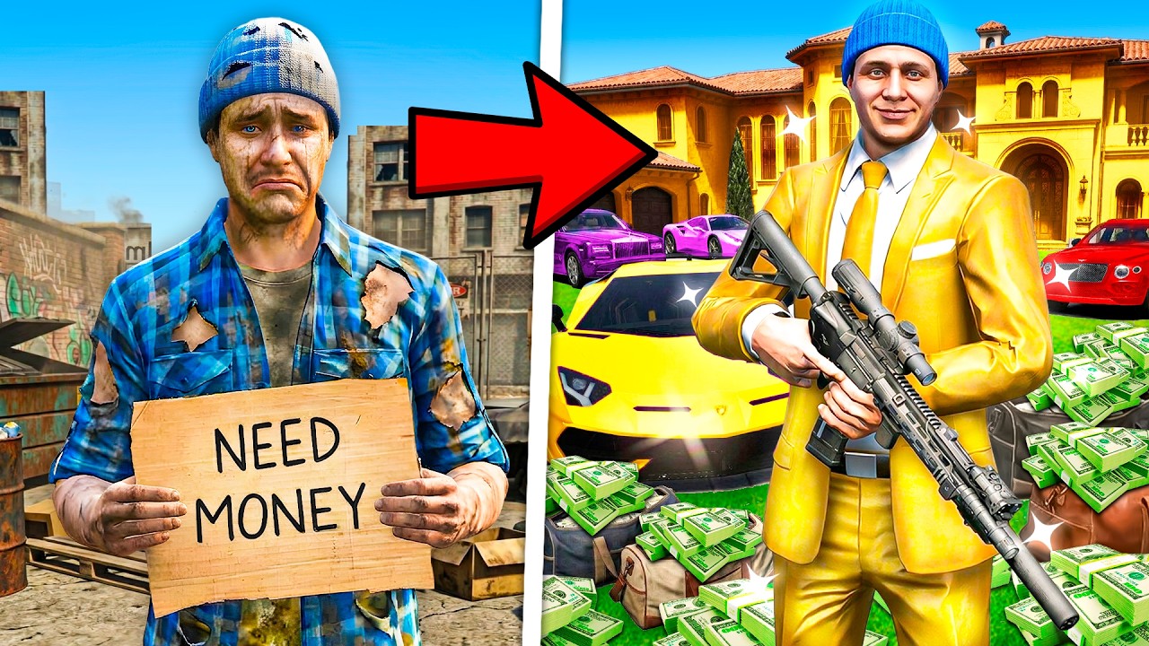 POOR to RICH as Thief in GTA 5 RP…
