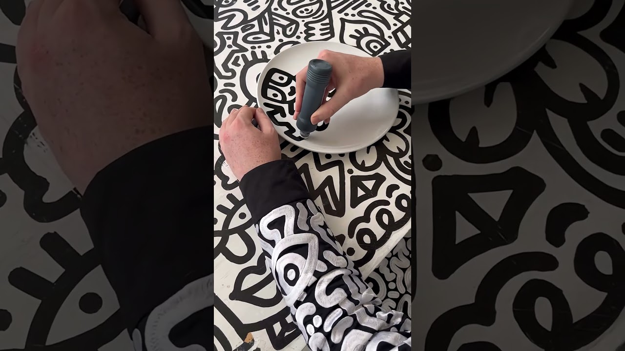 Mr Doodle covers A Plate in Doodles!