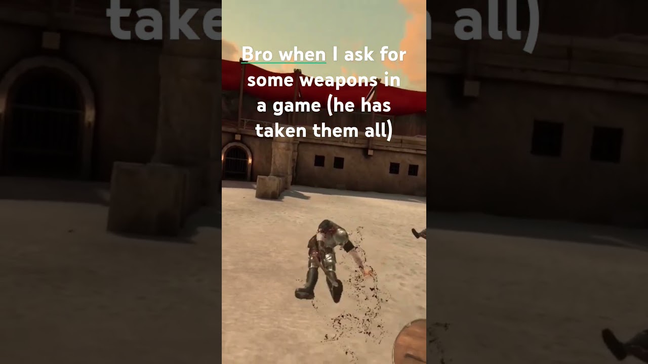 Bro when I need weapons 