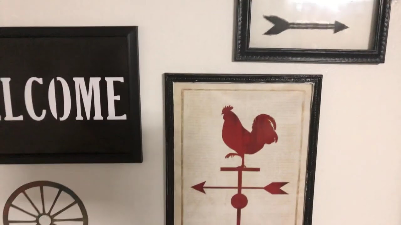 Diy dollar tree farmhouse wall decor - YouTube
